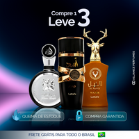 PROMOÇÃO COMPRE 1 LEVE 3 - Lattafa Fakhar, AL Noble Wazzer e Assad Lattafa - Oferta De Queima de Estoque- 100ml cada