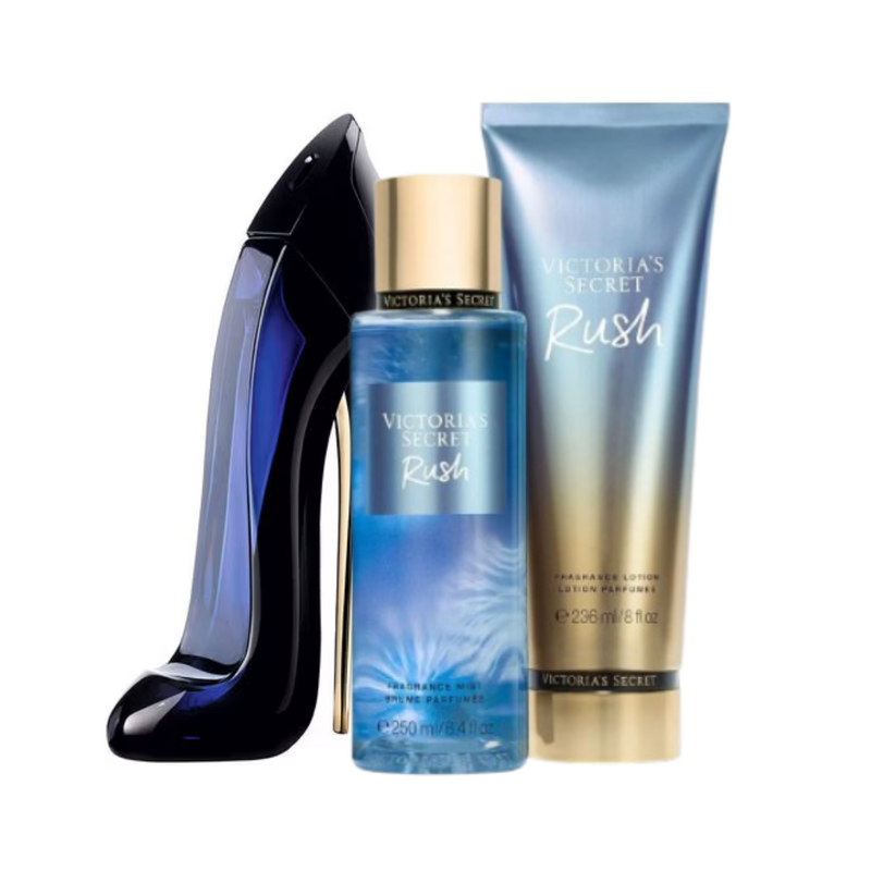 PROMOÇÃO COMPRE 1 LEVE 3 - Kit Victoria's Secret + Good Girl (Hidratante 236ml + Body splesh 250ml + Perfume 100ml ) - Edição Especial