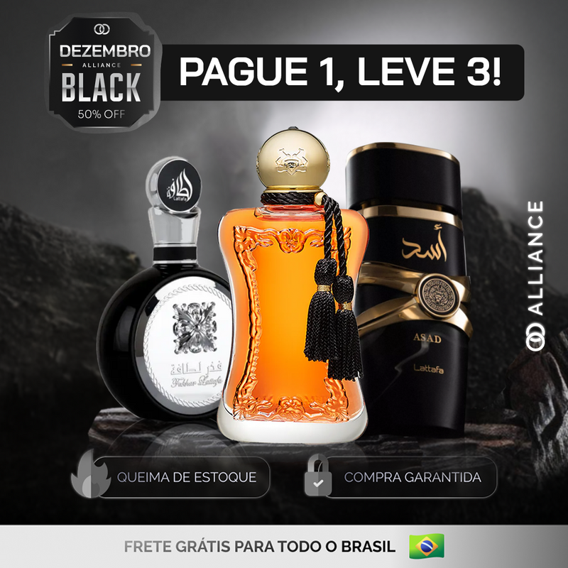 PROMOÇÃO COMPRE 1 LEVE 3 - Lattafa Fakhar, SAFANAD e Asad Lattafa - Oferta De Natal - 100ml